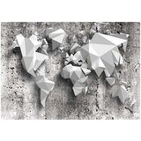  Samoljepljiva foto tapeta - World Map: Origami 147x105 | shoptok.hr