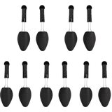 vidaXL Čevljarska kopita 5 parov črna EU 35-38 plastika | Shoptok.si