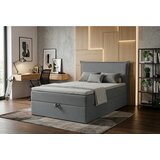 MID.YOU POSTELJA Z VZMETNICO 120 cm x 200 cm , tekstil, leseni material srebrne barve u