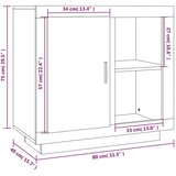  Komoda boja hrasta sonome 80 x 40 x 75 cm | shoptok.hr