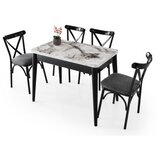 Hanah home Razvlačivi trpezarijski sto Dolunay-1281, 100-120 cm, Bijeli | Eponuda.ba