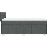vidaXL Box spring postelja z vzmetnico temno siva 100x200 cm blago | Shoptok.si