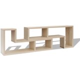 Maison Chic TV omarica - TV stojalo - Televizijska omarica dvojna L-oblike hrast, (21701025) | Shoptok.si
