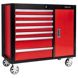 WISENT Delavniški voziček Iron Edition 8T (Rdeče barve/črne barve, Jeklo, Brez orodja) | Shoptok.si