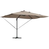  Kantilever Roma Suncobran s LED-ima Taupe 352x251x265 cm Aluminij | shoptok.hr