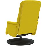  Naslanjač z oporo za noge rumen žamet | Shoptok.si