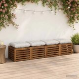  Jastučići za sjedenje VIANEN 4 kom. 100% poliester Bijela - Bijela 45 x 45 x 12 cm | shoptok.hr