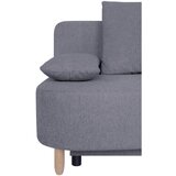 P & B ZOFA S POSTELJNO FUNKCIJO, mocha rjava tekstil, leseni material | Shoptok.si