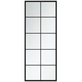  Zidna ogledala 2 kom crna 100 x 40 cm metalna | shoptok.hr
