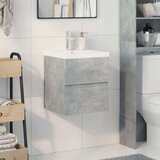 vidaXL 2-dijelni set kupaonskog namještaja siva boja betona drveni | shoptok.hr