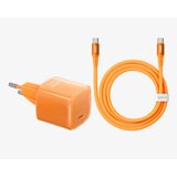 Remax SET:Strujni punjac IceCrystal GaN 1XTIP C 60W+kabl TIP C CA26, narandzasti Cene