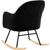  Gugalni stol črn žamet | Shoptok.si