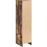 vidaXL Visoka omara dimljen hrast 29,5x34x119,5 cm inženirski les | Shoptok.si