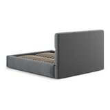 Windsor & Co Sofas Sivi tapecirani bračni krevet s prostorom za odlaganje s podnicom 200x200 cm Libera – | shoptok.hr