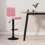  Barski stolac ružičasti baršunasti | Shoptok.si