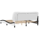  Okvir kreveta s LED-om bez madraca Hvar bijelo-crni 180 x 200 cm | shoptok.hr