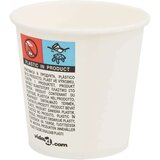 vidaXL Papirnate skodelice za kavo 1000 kosov 4oz 100ml Bela | Shoptok.si