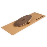 Boarderking Indoorboard Allrounder, ravnotežna deska, podloga, valj, les/pluta, naravna Cene