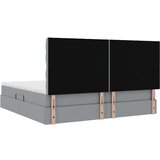  Postelja s shranjevanjem Svetlo siva 200 x 200 cm Umjetno usnje, (5000106906) | Shoptok.si
