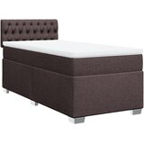  Krevet s oprugama i madracem tamnosmeđi 80x200 cm od tkanine | shoptok.hr