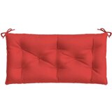  Jastuk za vrtnu klupu crveni 110 x 50 x 7 cm od tkanine Oxford | shoptok.hr