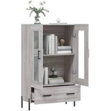  Visoka komoda siva boja hrasta 69,5x31x115 cm konstruirano drvo | shoptok.hr