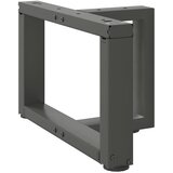  Noge za klub stolić T-oblika 2 kom antracit 50x25x(30-31) cm čelik | Eponuda.com