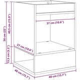  Konačna Stolić 2 pcs Crni hrast 40 x 40 x 56 cm | shoptok.hr
