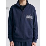 Sinsay Dreserica half-zip s natpisom Los Angeles | shoptok.hr
