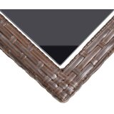  Vrtni stol smeđi 110 x 53 x 72 cm stakleni i poliratan | shoptok.hr