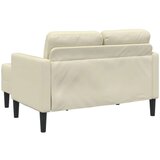 SOFA 2-sjed s ležaljkom u obliku slova L krem umjetna koža | shoptok.hr