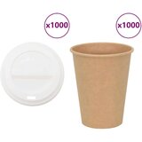 vidaXL Papirnate skodelice za kavo s pokrovčki 1000 kosov 12oz 300ml | Shoptok.si