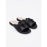 GOODIN Black flip-flops with a bow | Shoptok.si