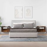  Zidni noćni ormarići 2 kom dimljeni hrast 45x26x28,5 cm | shoptok.hr