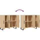  Komoda boja hrasta sonome 90x34x80 cm od konstruiranog drva | Eponuda.com