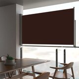 vidaXL Zložljiva stranska tenda za teraso 160x300 cm rjava Cene