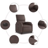  Naslonjač na podizanje od umjetne kože smeđi | shoptok.hr