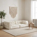  Modularna sofa s 2 sjedišta Krem 140x70x36 Tkanina | shoptok.hr