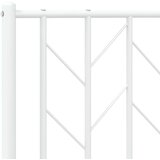 Metalni okvir kreveta uzglavlje i podnožje bijeli 183x213 cm | shoptok.hr