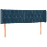  Uzglavlje s ušima tamnoplavo 147x16x78/88 cm baršunasto | shoptok.hr