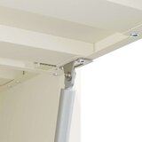  Ormar za zid u garaži Bijelo 90 x 33 x 35 cm Čelik s prahom | shoptok.hr