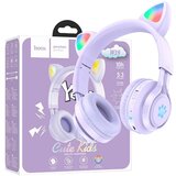 hoco. Slušalice bežične sa mikrofonom, Bluetooth, mačje uši – W39 Cat ear, Purple | Eponuda.ba