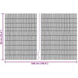  Vrtna Ograda Karbonizirano 500 x 90 cm Trska | shoptok.hr