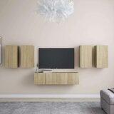  6-dijelni set TV ormarića boja hrasta sonome od iverice Cijene