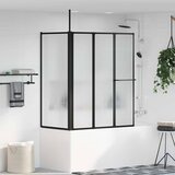 vidaXL Tuš stena Drugo Črna 120 x 70 x 137 cm Aluminij Cene