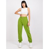 RUE PARIS Sweatpants-RV-DR-7460.11-light green | Shoptok.si