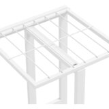  Stalak za cvijeće s 5 razina 43 x 22 x 98 cm bijeli metalni | Eponuda.com