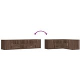 vidaXL Kutni ormarić smeđa boja hrasta 200x40x45 cm konstruirano drvo | shoptok.hr