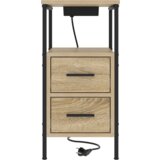  Noćni ormar sonoma hrast 30 x 48 x 61 cm Konstruirano drvo | shoptok.hr