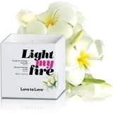 Love To Love Light My Fire Sensual Massage Candle Monoi 80ml